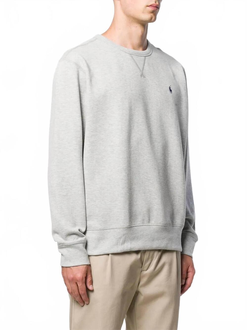 NEW RALPH LAUREN fleece sweatshirt in grey